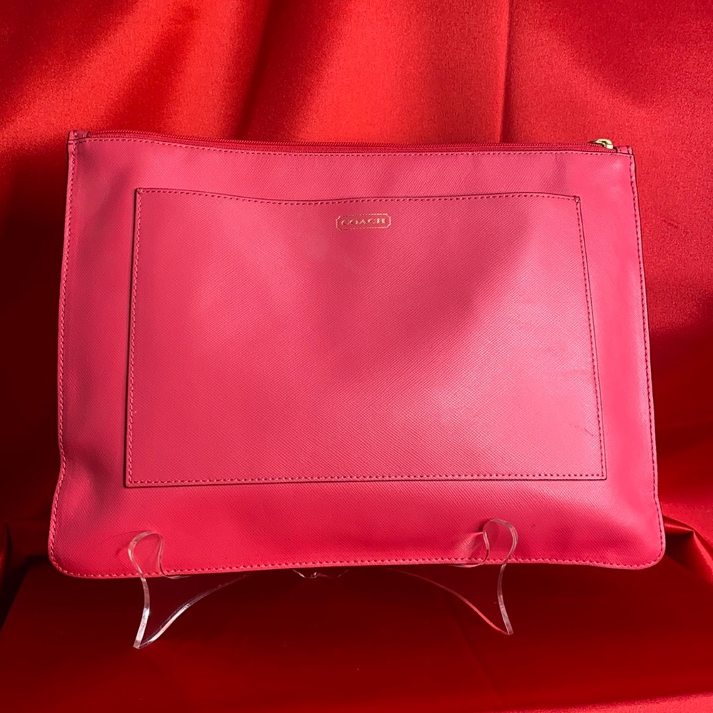 Pink authentic Coach clutch